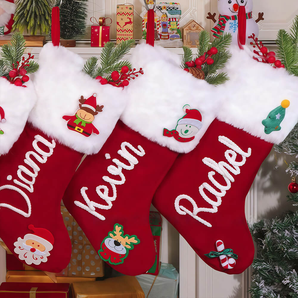 Embroidered Christmas Stocking