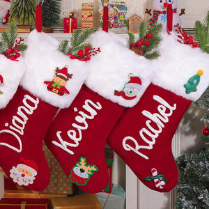 Embroidered Christmas Stocking