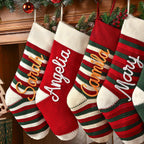 Personalized Knitted Christmas Stocking