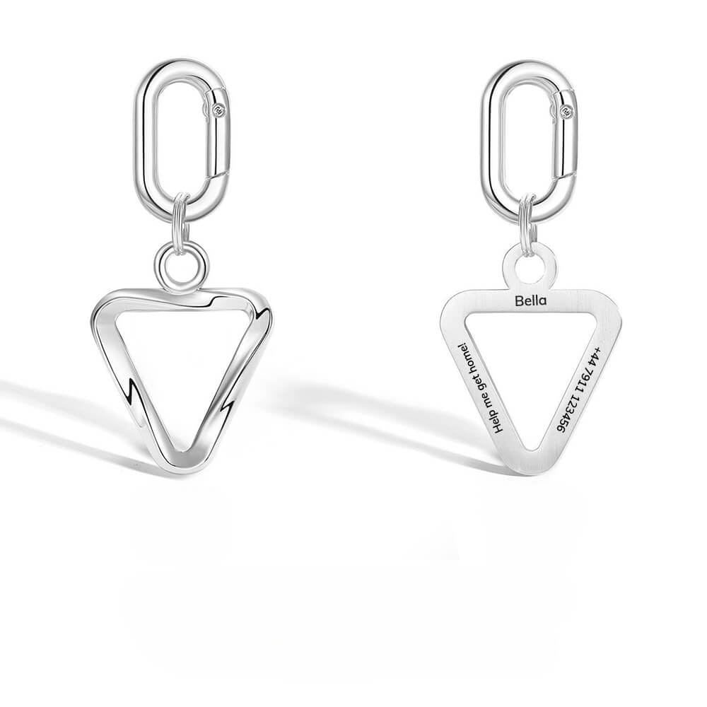 Triangle Engraved Pet ID Tag