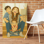 Animated Family Photo – Turn Your Photo into Ghibli-Style Art - Perfect Gift for Siblings, Loved Ones