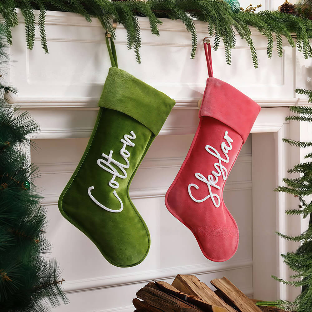 Personalized Velvet Christmas Stocking