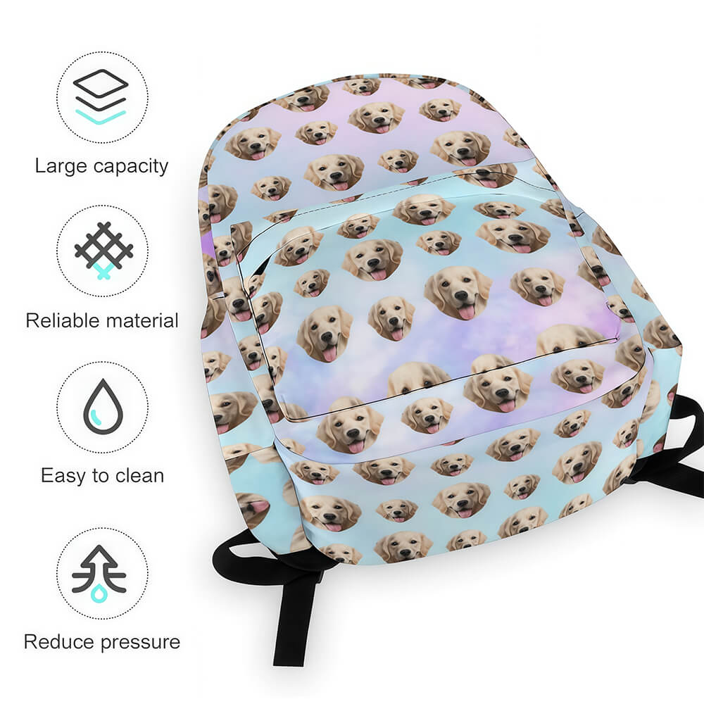 persoalized backpack with pet