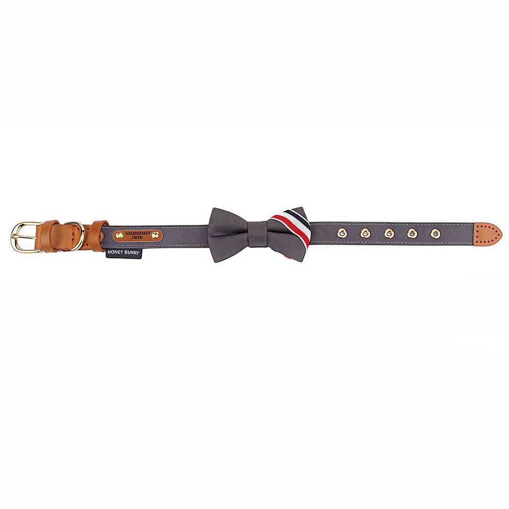 Preppy Bow Tie Collar with Nameplate