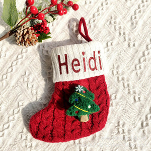 Personalized Knitted Christmas Stocking
