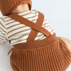 Baby Knit Suspender Romper