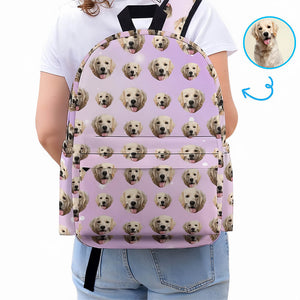 persoalized backpack with pet