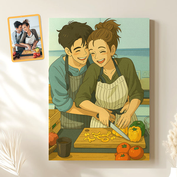 Animated Family Photo – Turn Your Photo into Ghibli-Style Art - Perfect Gift for Siblings, Loved Ones