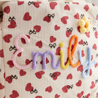 Corduroy Personalised Lunch Bag Embroidered Name