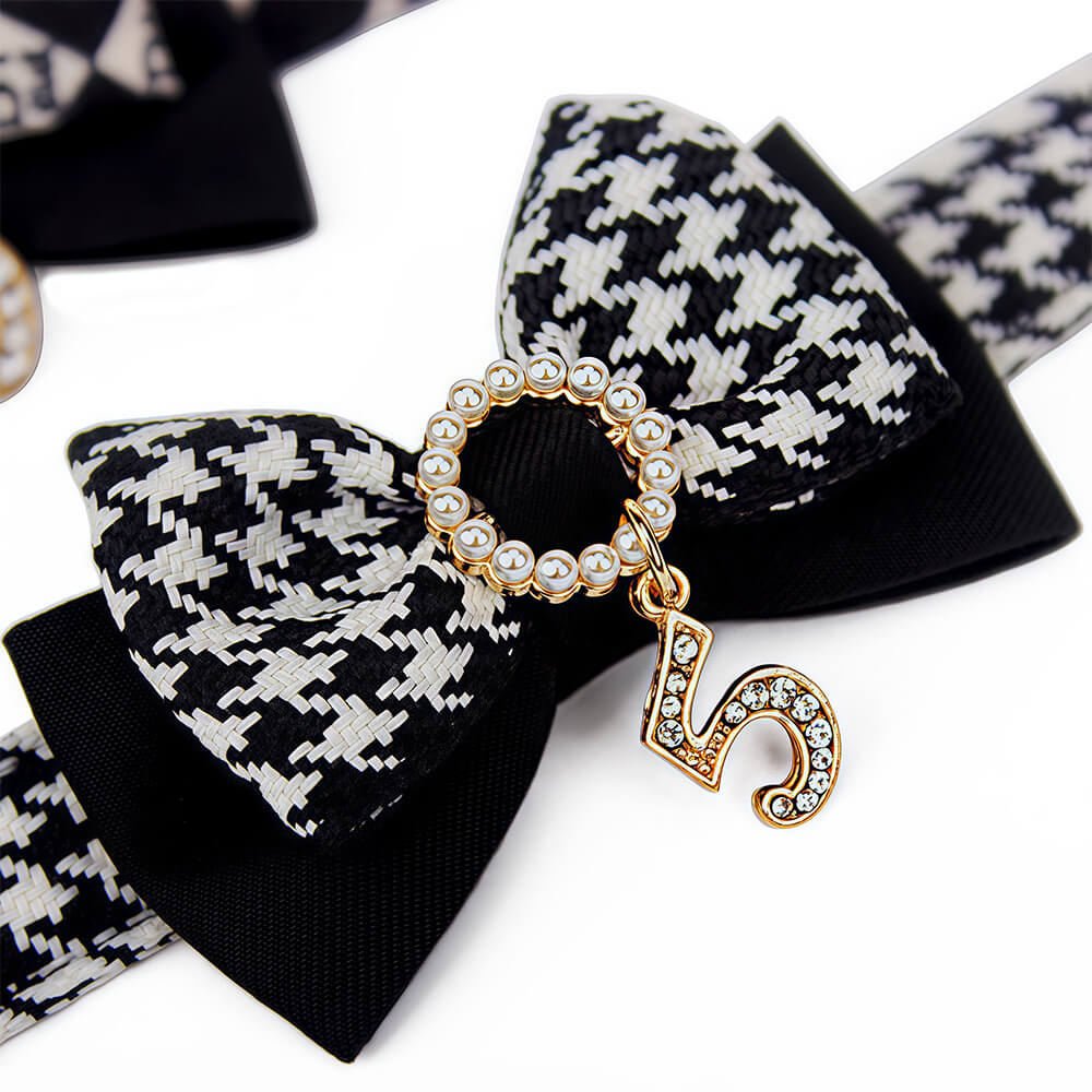 Luxe Bow Tie Collar with Nameplate