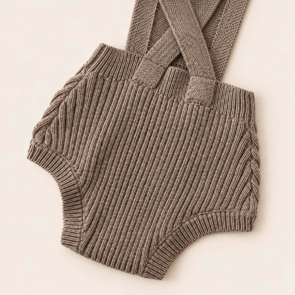 Baby Knit Suspender Romper