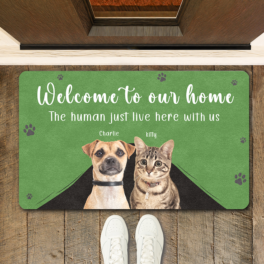 Welcome to Our Home Personalized Dog Doormat
