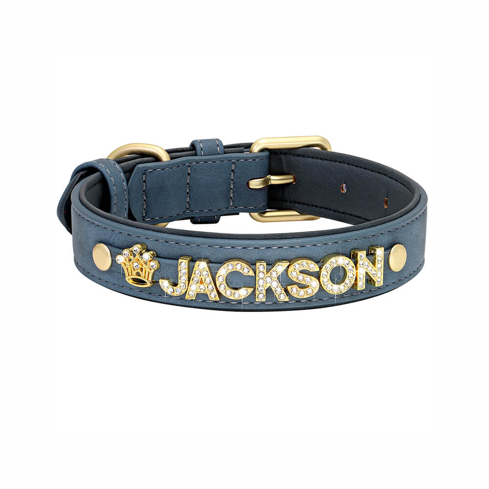 Rhinestone Name Dog Collar