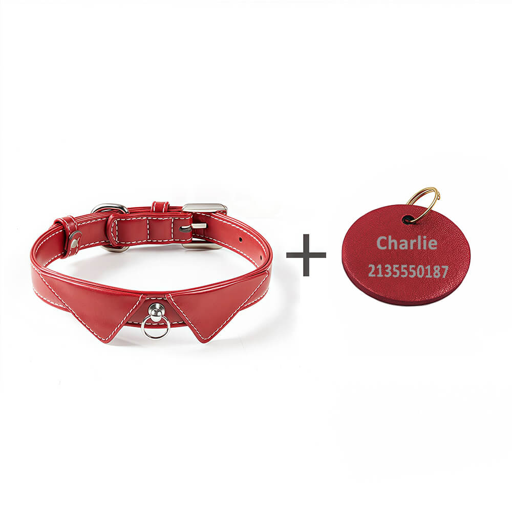 Shirt Collar Dog Collar with Name