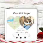 Two Hearts Connected Music Fridge Magnet Valentin's Day Gift