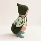 Baby Knit Suspender Romper