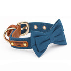 Layered Bow Tie Collar with Nameplate