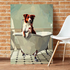 Custom Dog Portrait Canvas - Personalized Pet Wall Art from Photo - Memorial or Funny Gift for Dog Lovers