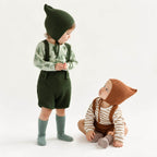 Baby Knit Suspender Romper
