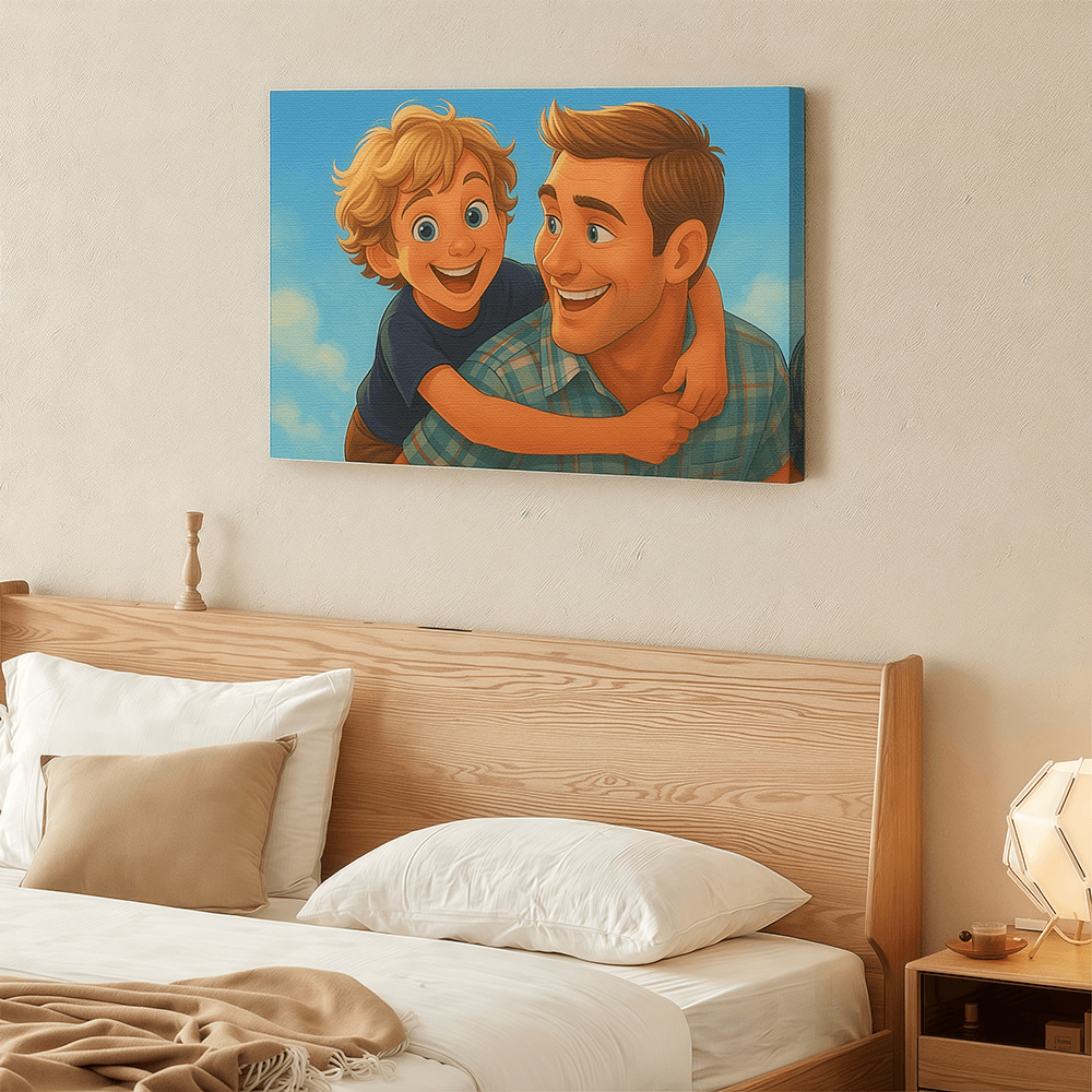 Fairy Tale-Inspired Family Canvas – Turn Your Photo into Fair Tale Style - Perfect Gift for Siblings, Loved Ones
