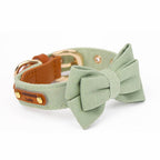Layered Bow Tie Collar with Nameplate