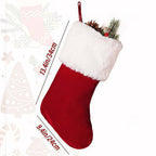 Handmade Crochet Embroidered Christmas Stocking