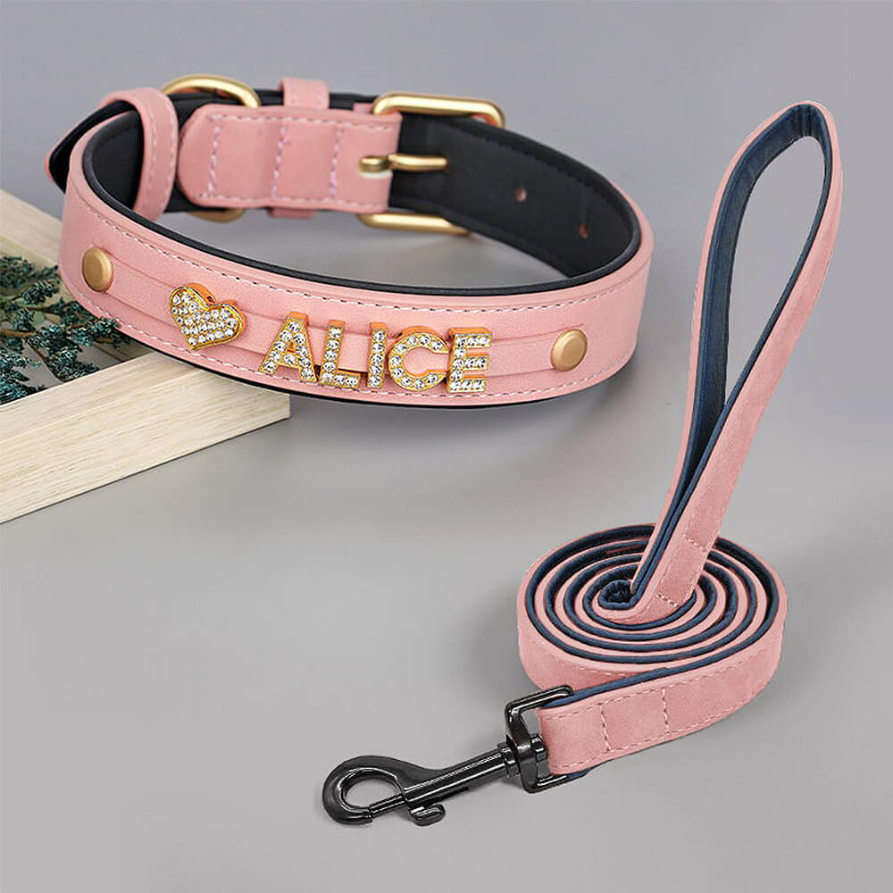 Rhinestone Name Dog Collar