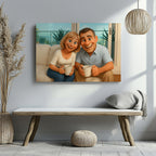 Pixar-Inspired Family Canvas - Turn Your Photo into Pixar-Style Art - Perfect Gift for Siblings, Loved Ones