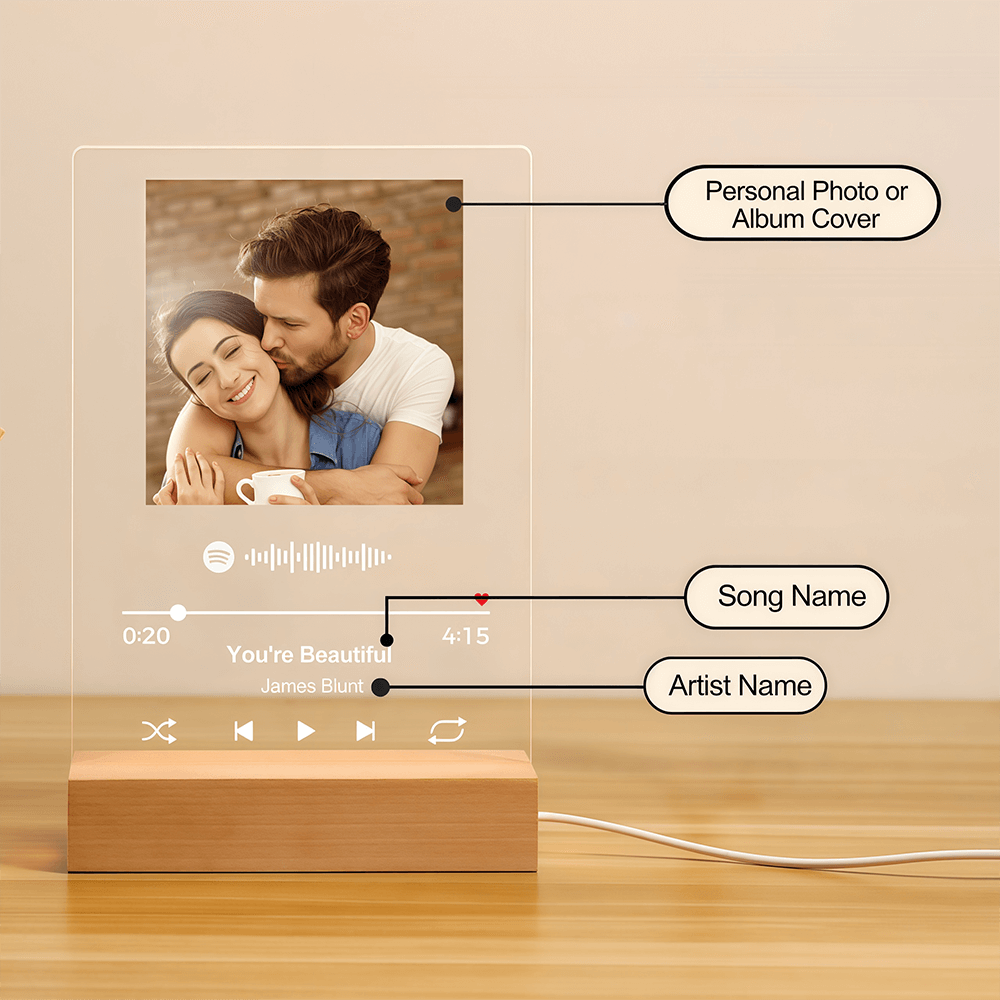 personalised spotify plaque