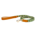Elegant Plaid Bow Tie Collar with Nameplate