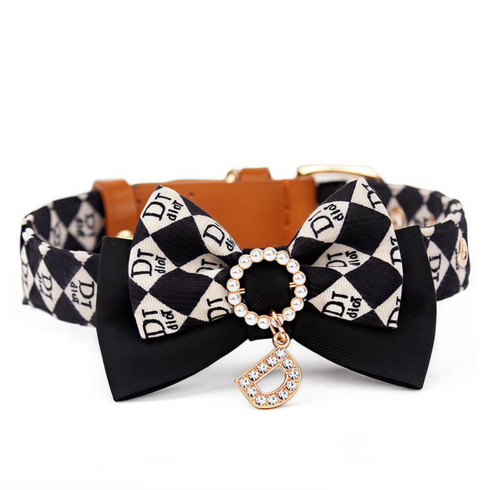 Luxe Bow Tie Collar with Nameplate