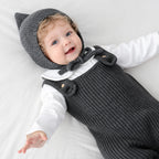 Personalised Baby Knit Romper with Embroidered Name