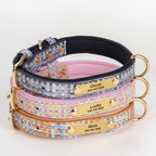 Elegant Woven Name Dog Collar