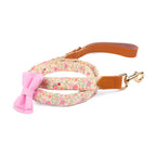 Floral Bow Tie Collar with Nameplate