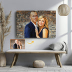 Turn Photo into Oil Painting - Personalized Customized Canvas – Memorial Gift for Lovers