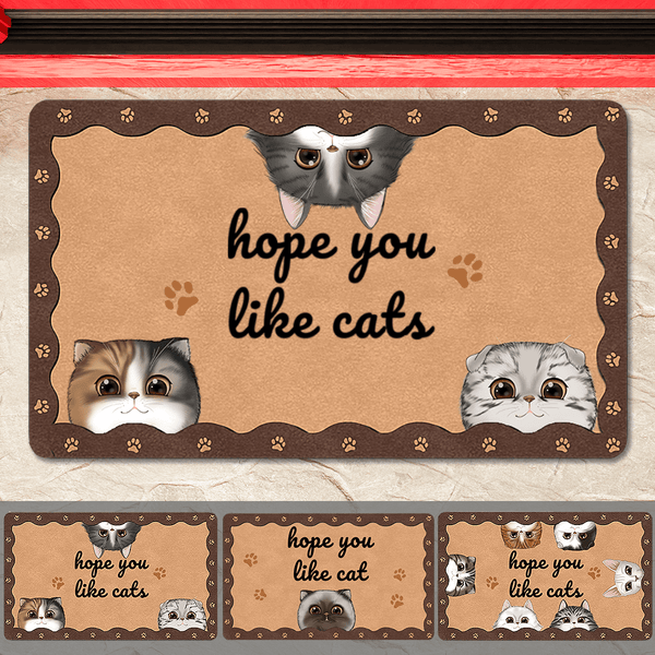 Hope You Like Cat - Custom Cat Doormat