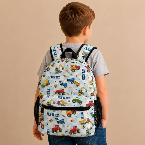 Construction Vehicle Kids Backpack
