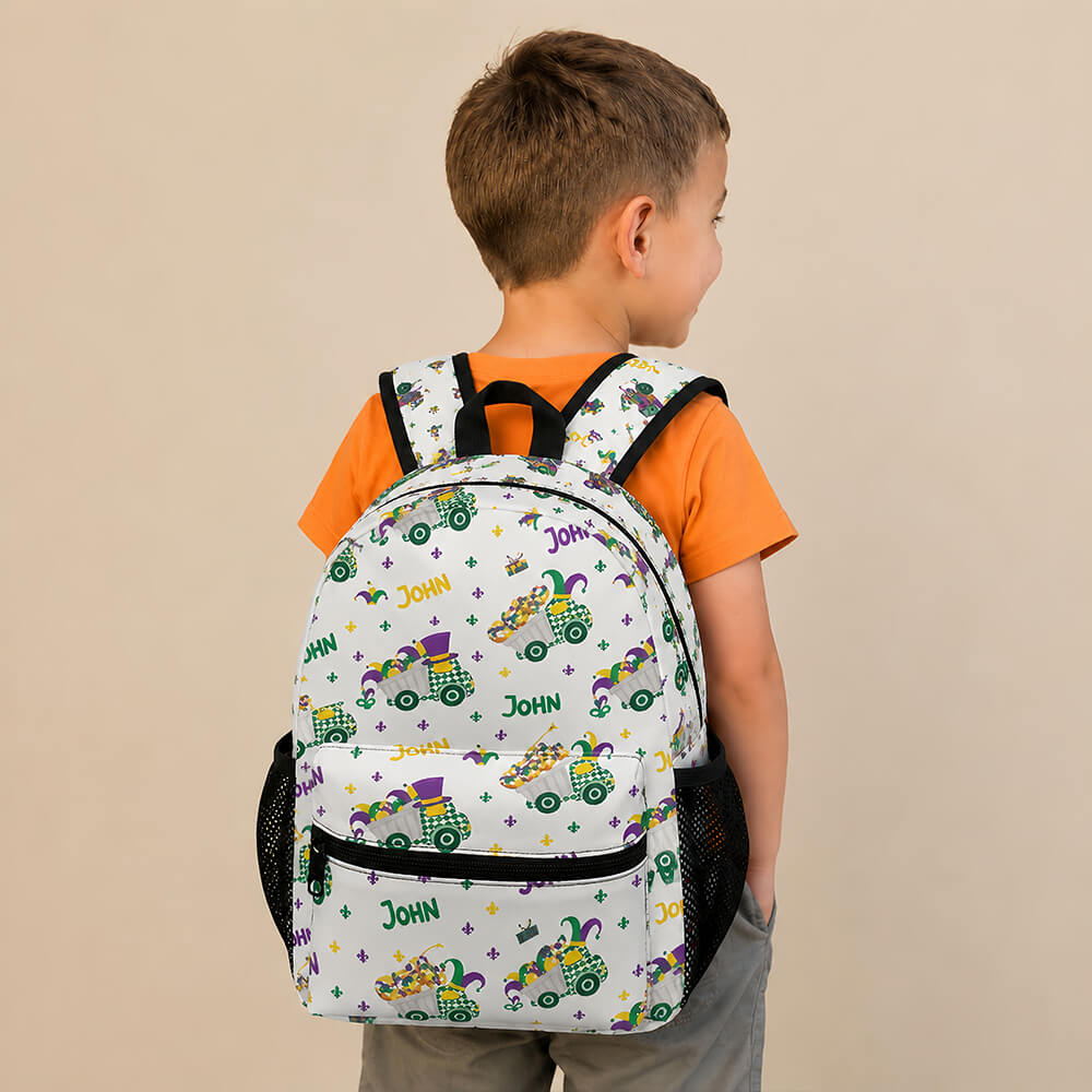 Mardi Gras Truck Kids Backpack