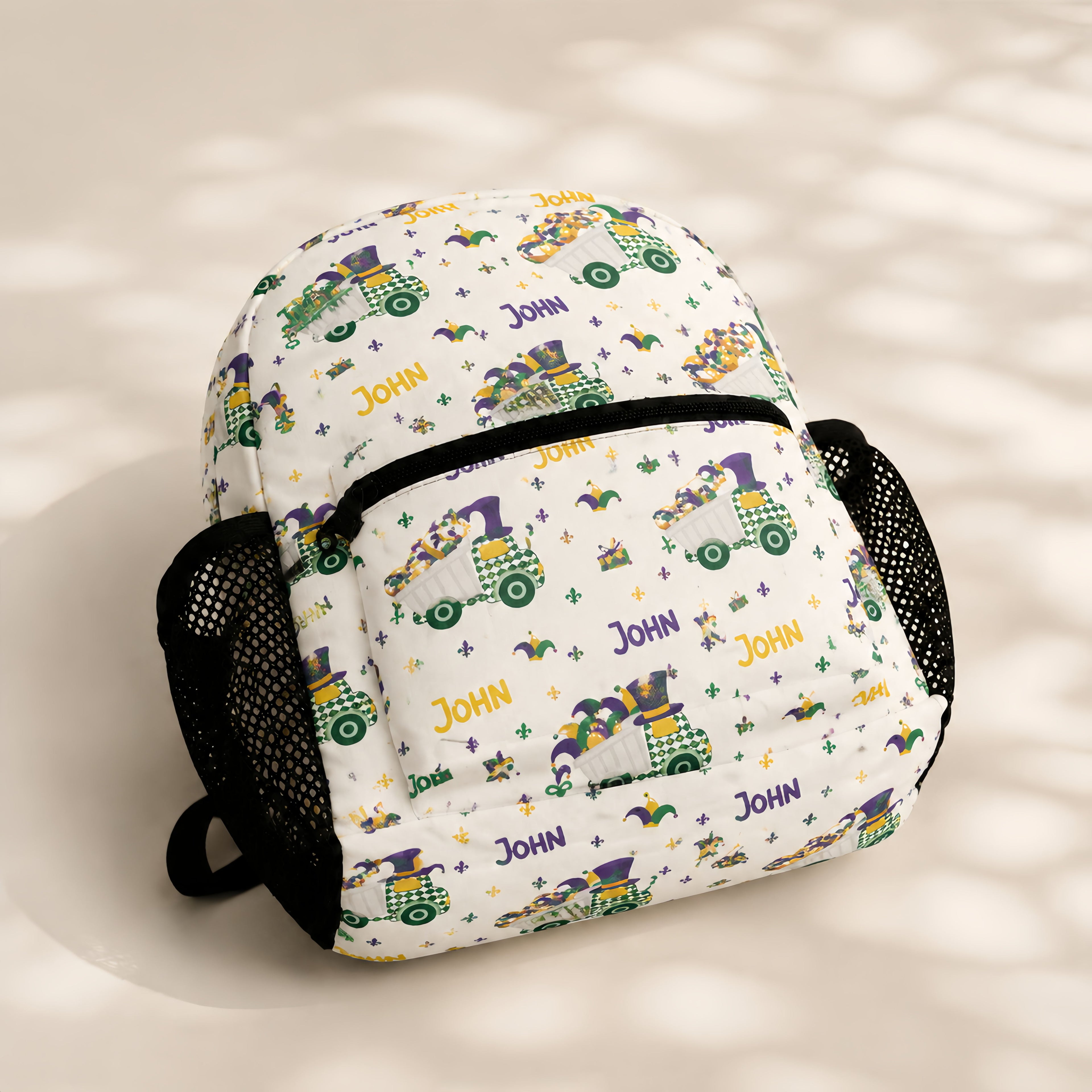 Mardi Gras Truck Kids Backpack