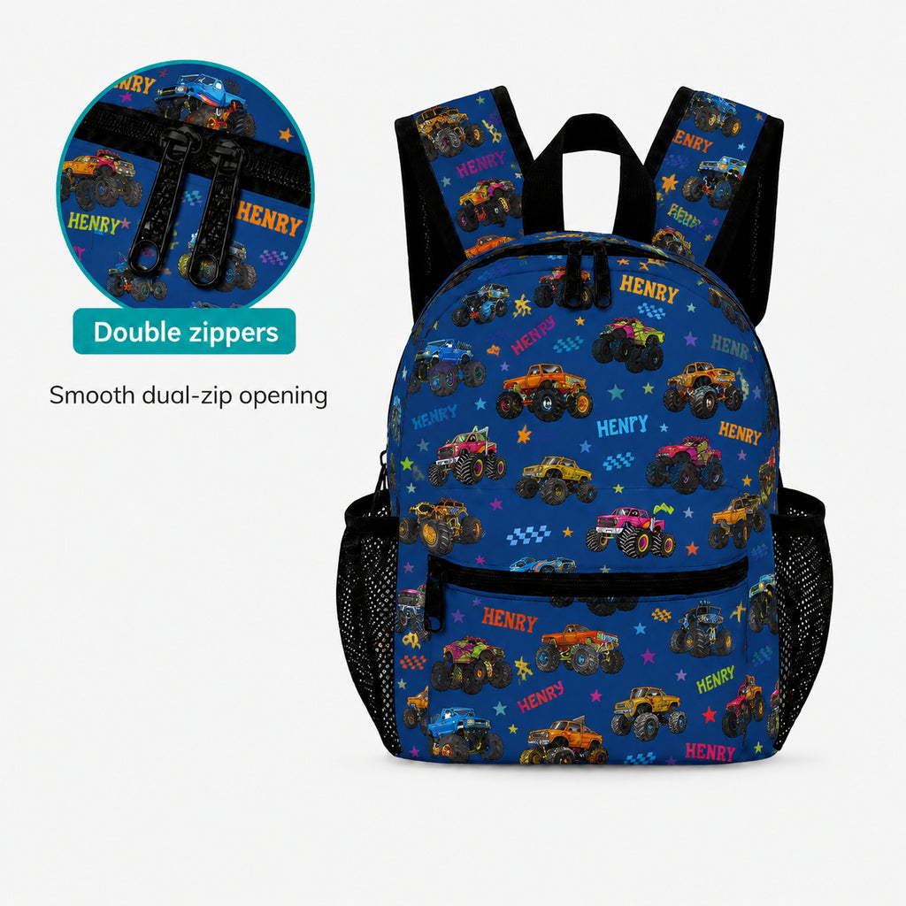 Monster Truck Kids Backpack