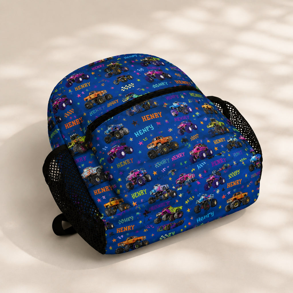 Monster Truck Kids Backpack