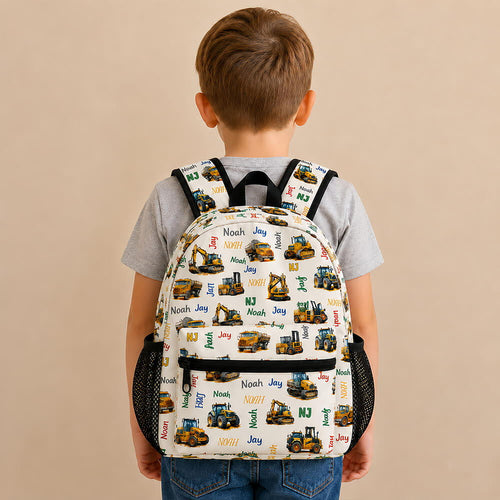 Construction Vehicle Kids Backpack