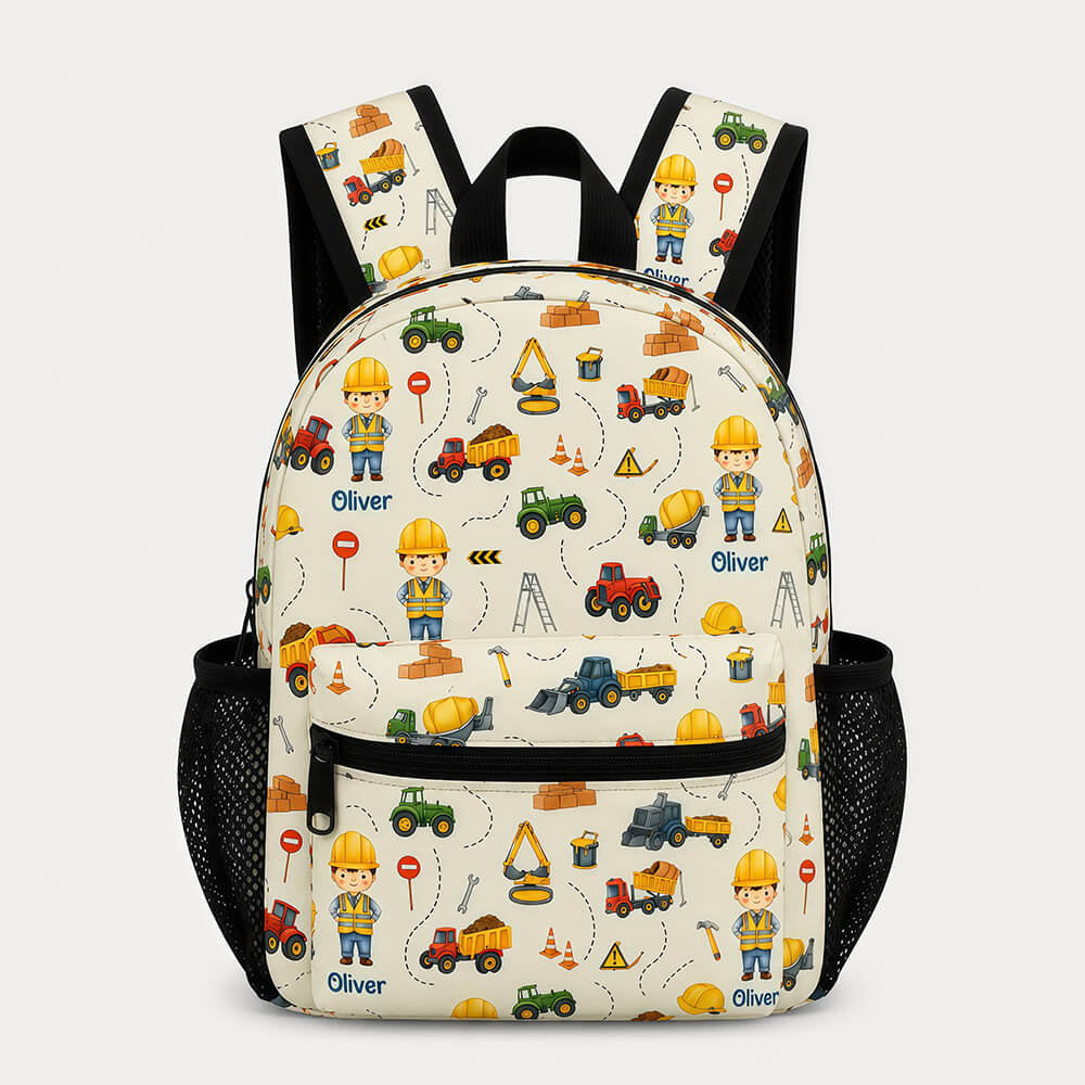 Construction Worker Kids Backpack
