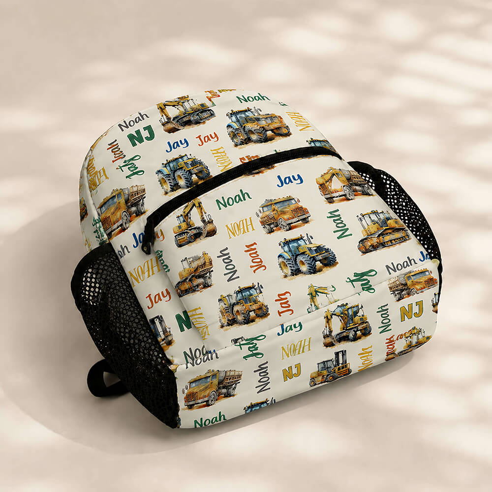 Construction Vehicle Kids Backpack