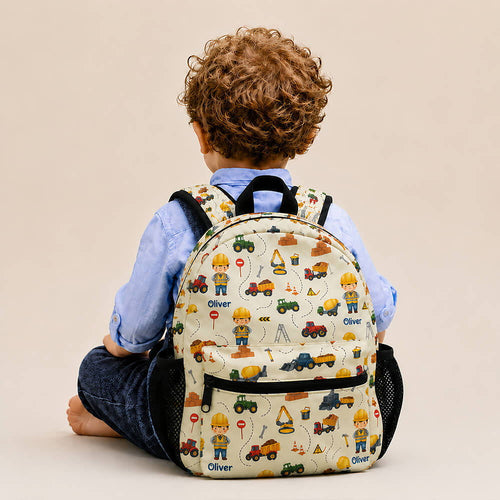 Construction Worker Kids Backpack
