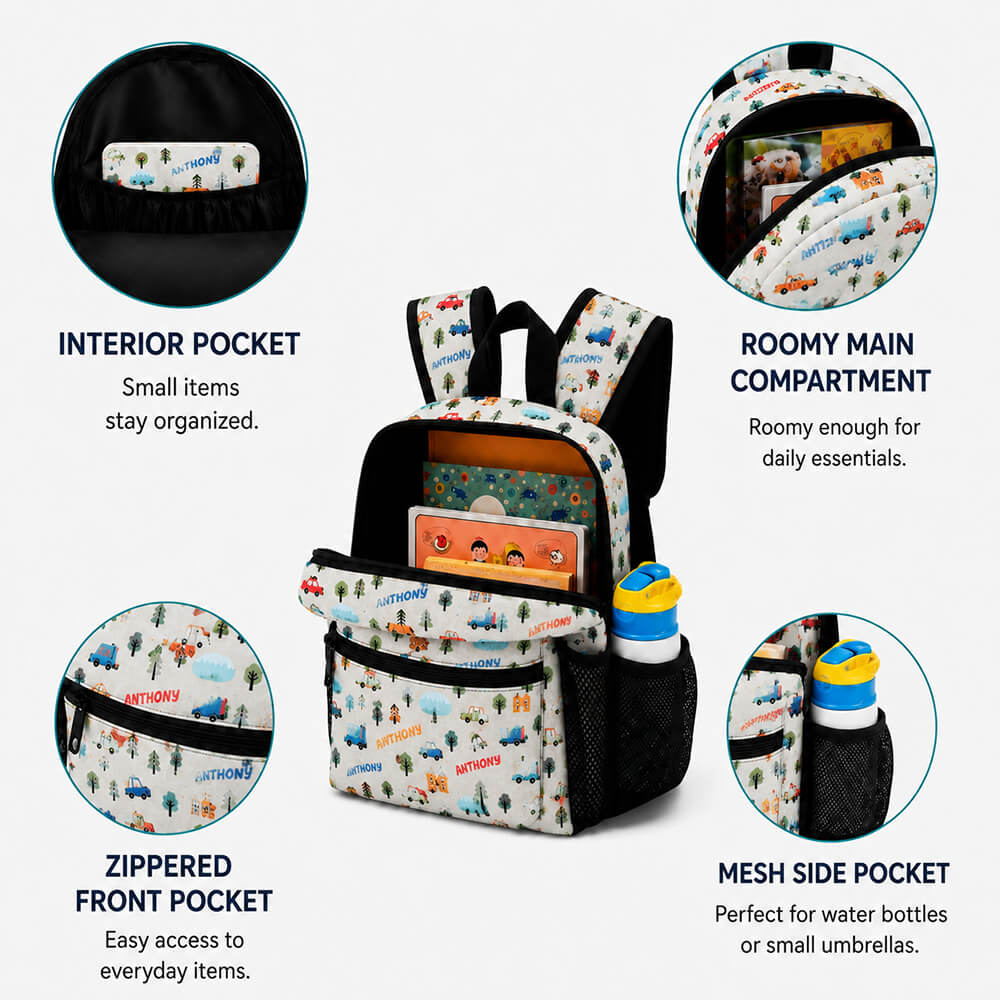 City Cars Kids Backpack