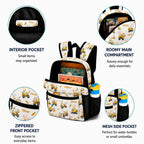 Easter Construction Trucks Kids Backpack