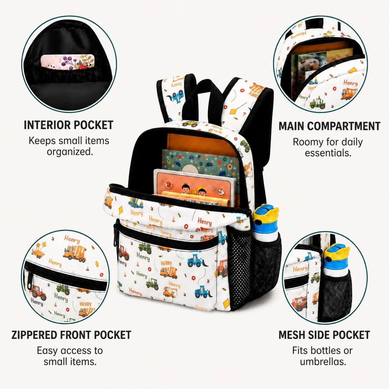 Car Kids Backpack