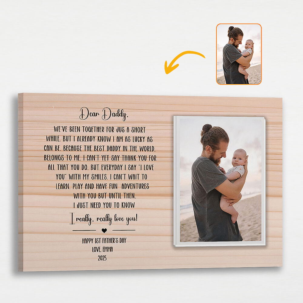 Canvas Art For Father's Day - Personalized Customized Canvas - Canvas Painting For Dad Birthday