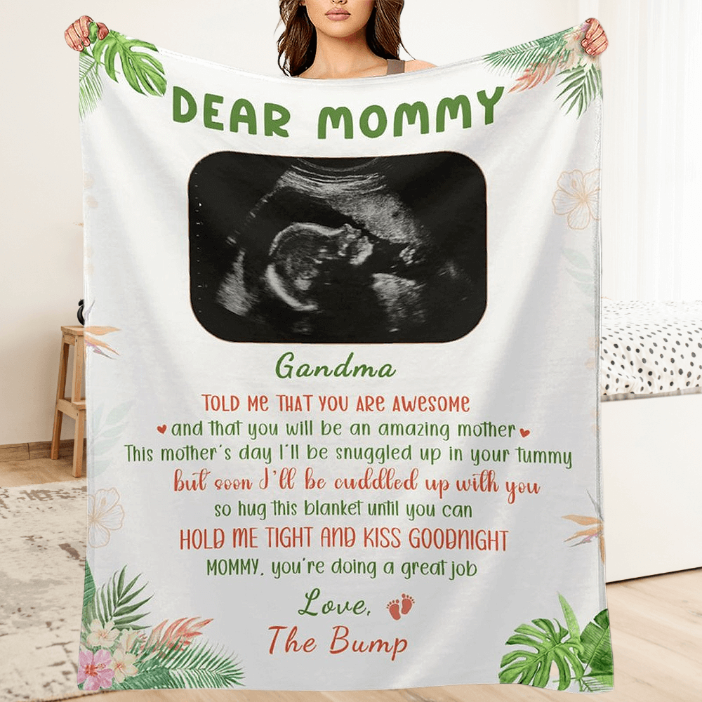 First Time Mom Custom Blanket
